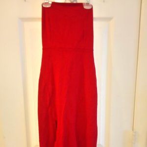 Forever 21 Red strapless dress
